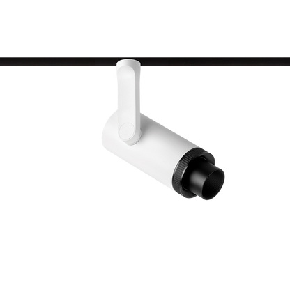 Spot Pentru Șină Arkoslight Plus Mini 48V, Alb Texturat, 2700K, Dali, Unghi 10°-41°, 6,5W, Ip20, Cri>90