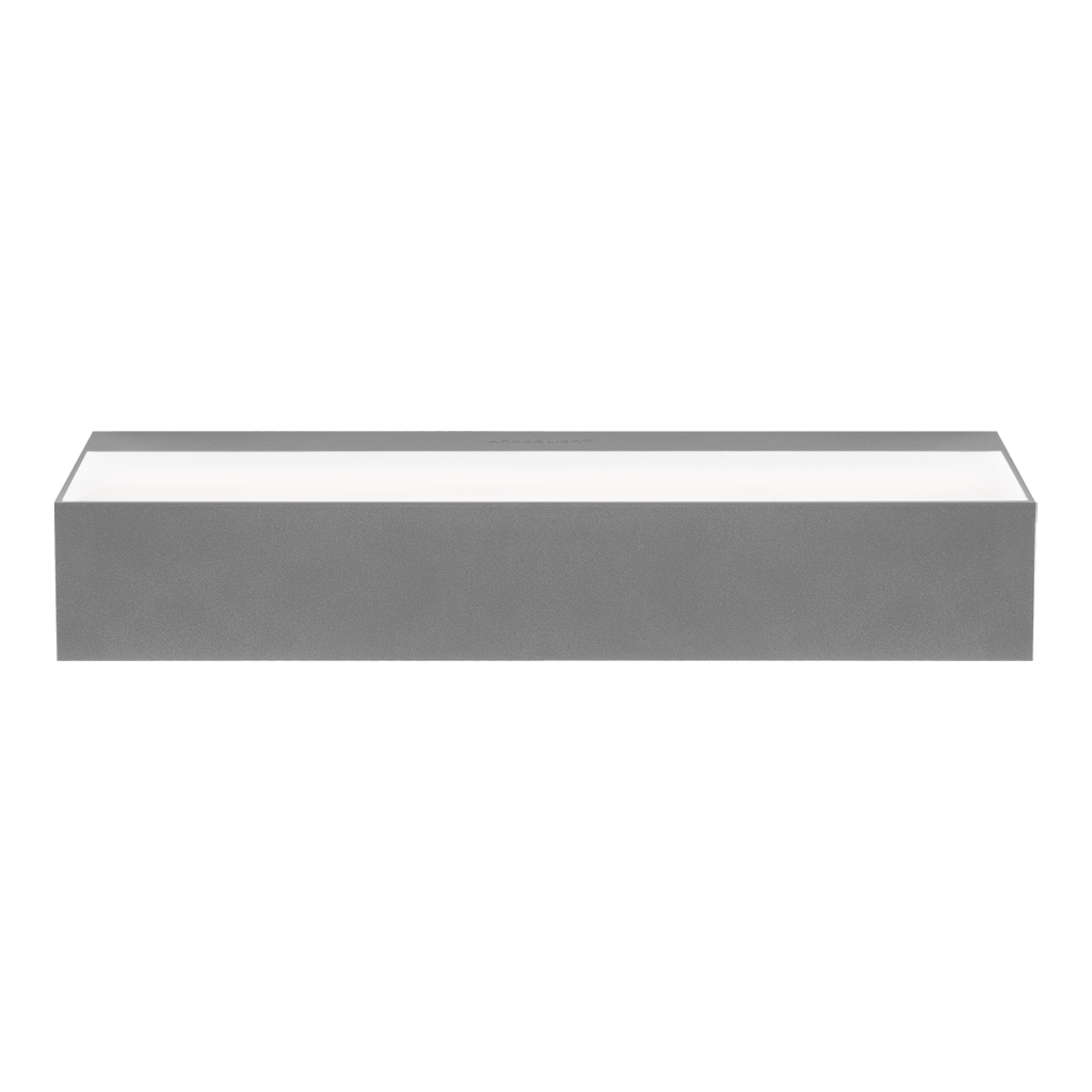 Wall Light Rec Double, Primer Coat, 2700K, Non-Dimmable, 103° Beam Angle, 29.5W, IP20, CRI>90