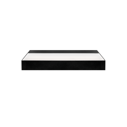 Wall Light Rec Slim, Textured Black, 3000K, Push, 97° Beam Angle, 27W, IP20, CRI>90
