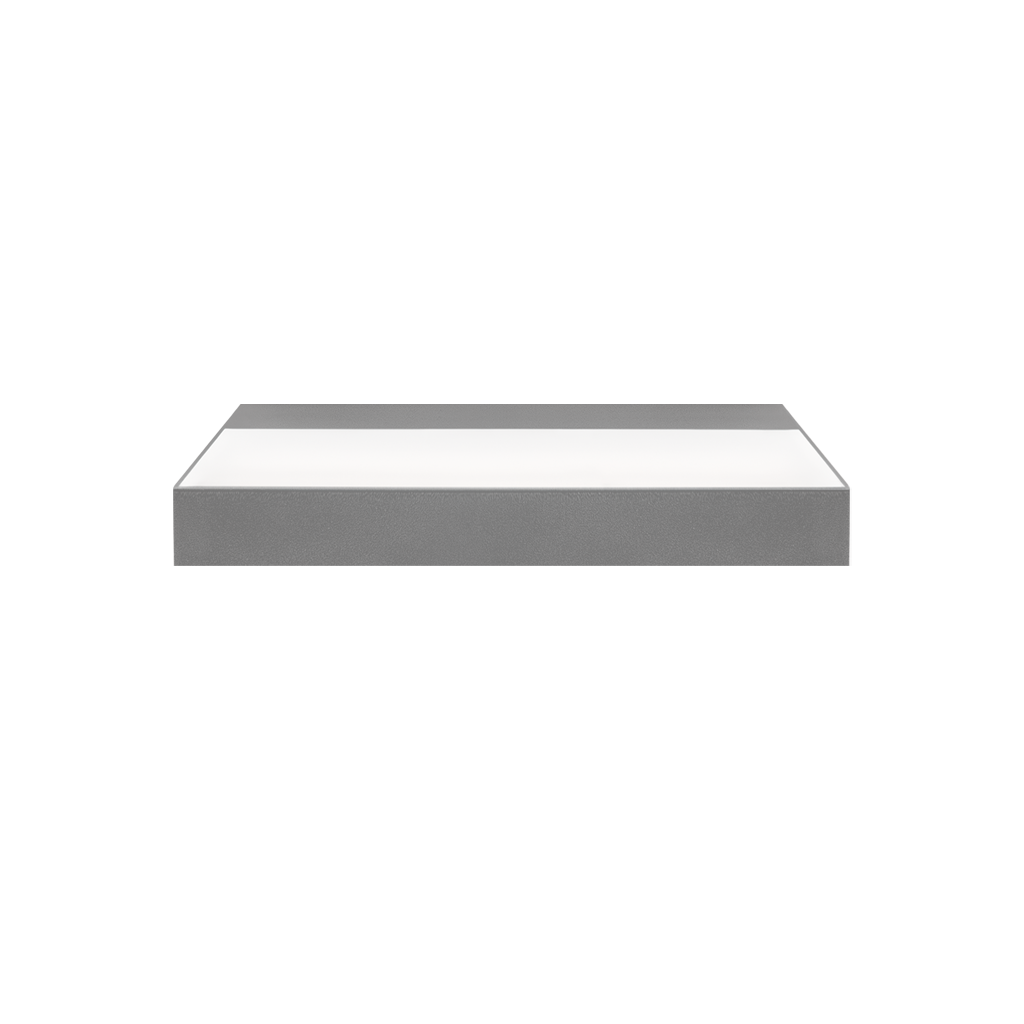 Wall Light Rec Slim, Primer Coat, 2700K, Push, 97° Beam Angle, 27W, IP20, CRI>90