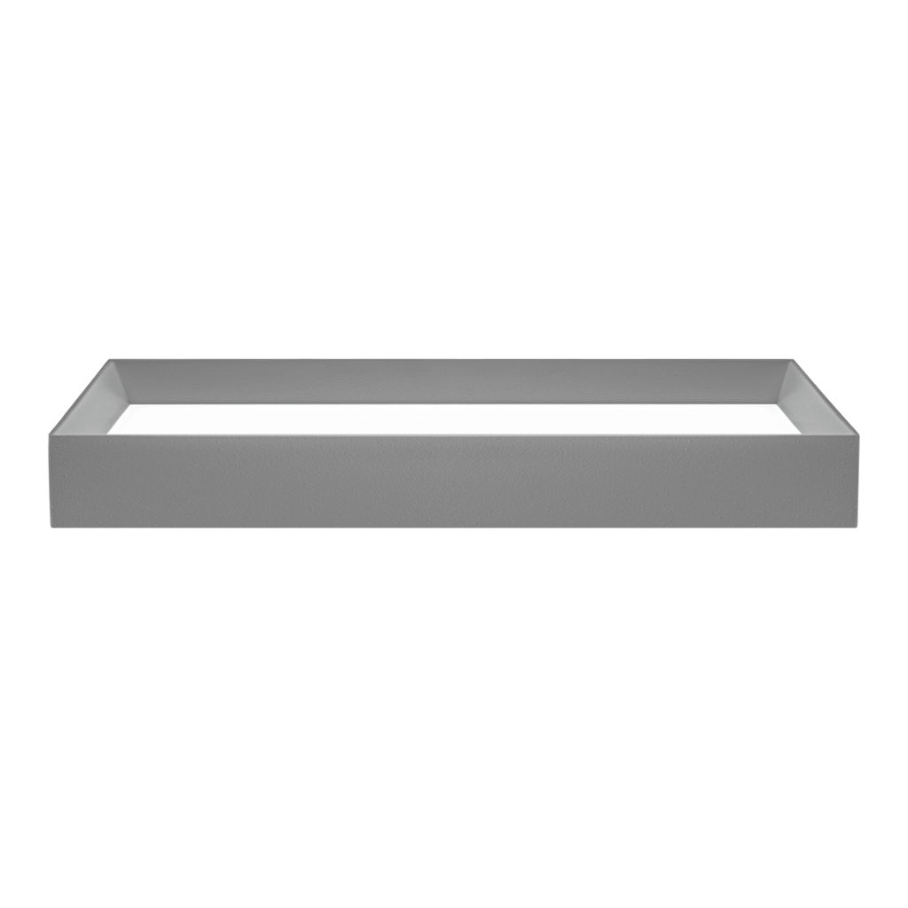 Wall Light Rec, Primer Coat, 2700K, Non-Dimmable, 102° Beam Angle, 39.5W, IP20, CRI>90