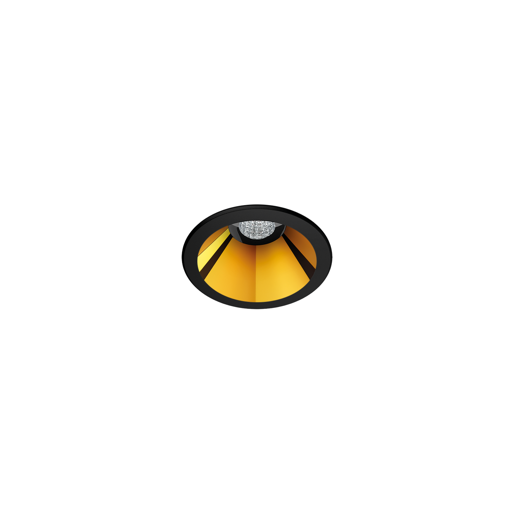 Spot Shot Light, Negru-Auriu Metalizat, 4000K, Fără Dimare, Unghi 19°, 2,1W, Ip20, Cri>90