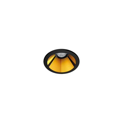 Spot Shot Light, Negru-Auriu Metalizat, 4000K, Fără Dimare, Unghi 19°, 2,1W, Ip20, Cri>90