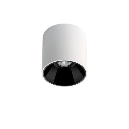 Spotlight Shot Light M Surface-Mounted, Textured White-Black, 2700K, Non-Dimmable / DALI, 38° Beam Angle, 4.5 / 6.5 / 12.4W, IP20, CRI>90