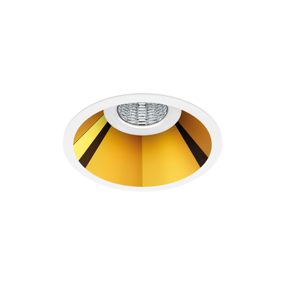Spot Shot Light M, Alb-Auriu Metalizat, 2700K, Dali / Push, Unghi 38°, 6,5W, Ip20, Cri>90