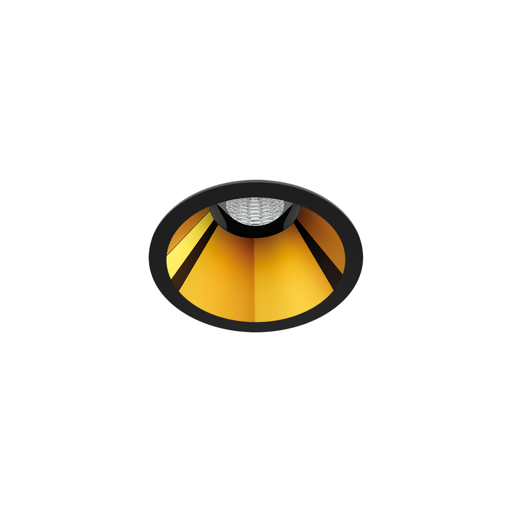 Spotlight Shot Light S, Black-Metallic Gold, 3000K, Non-Dimmable, 39° Beam Angle, 6W, IP20, CRI>90