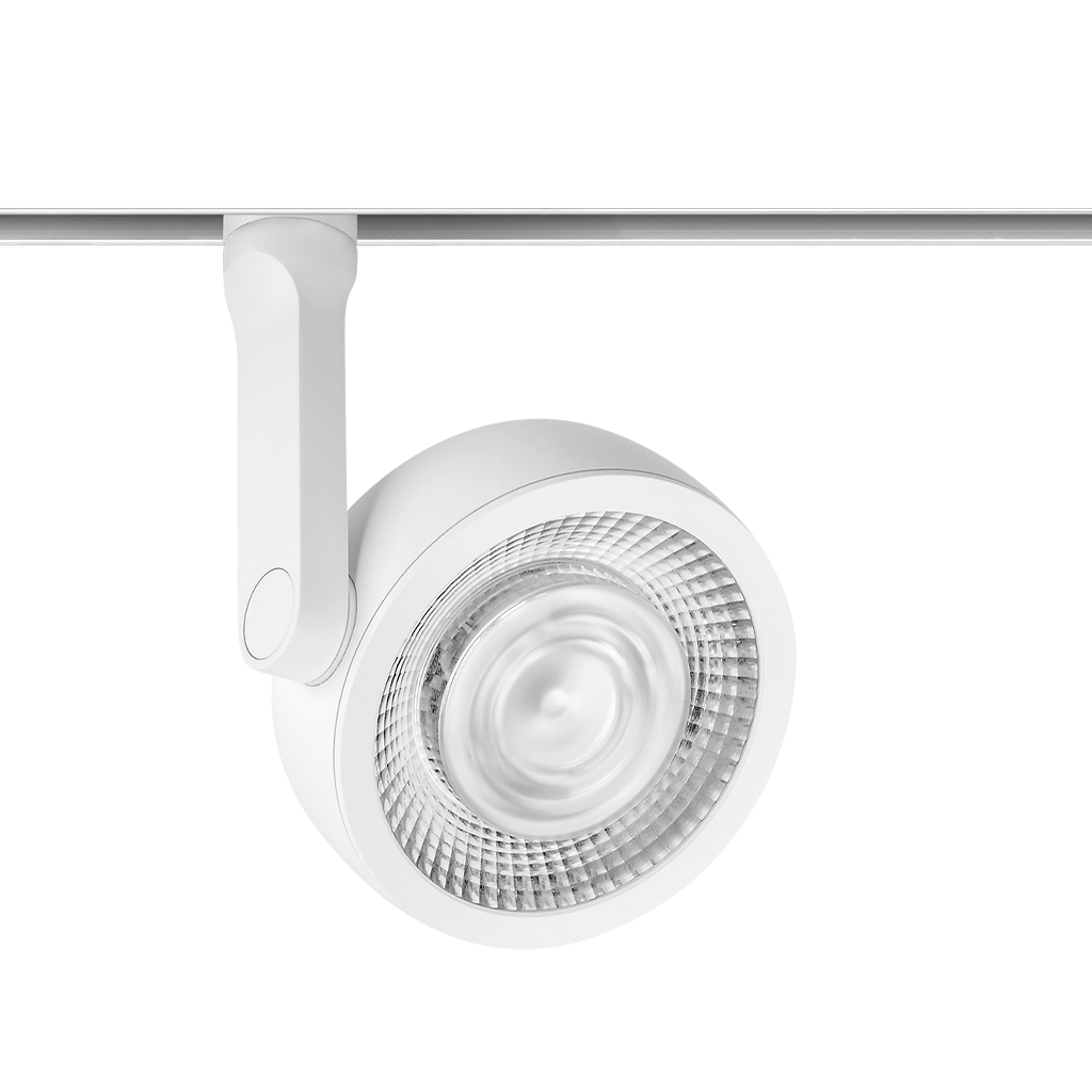 Spot Pentru Șină Arkoslight Six L 48V, Alb Texturat - Șină Albă, 2700K, Dali, Unghi 17°, 24,5W, Ip20, Cri>90