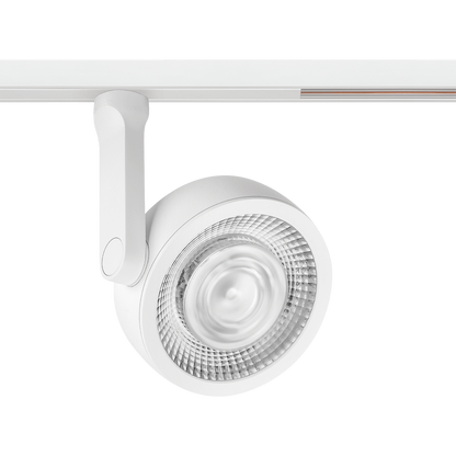 Spot Pentru Șină Arkoslight Six L 48V Short, Alb Texturat - Șină Albă, 3000K, Dali, Unghi 17°, 24,5W, Ip20, Cri>90