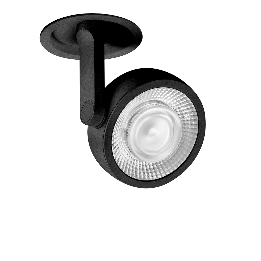 Spot Six M Incastrat, Negru Texturat, 2700K, Dali, Unghi 28°, 17W, Ip20, Cri>90