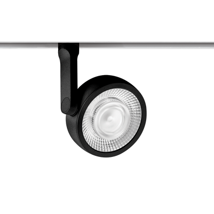 Spot Pentru Șină Arkoslight Six M 48V, Negru Texturat - Șină Albă, 2700K, Dali, Unghi 38°, 17W, Ip20, Cri>90