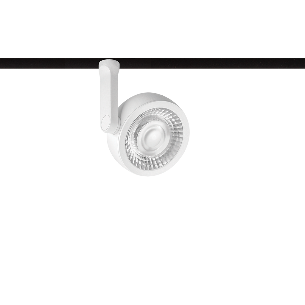 Spot Pentru Șină Arkoslight Six S 48V, Alb Texturat, 4000K, Dali, Unghi 17°, 8,5W, Ip20, Cri>90