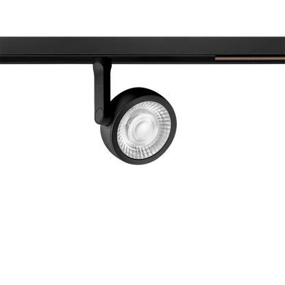 Spot Pentru Șină Arkoslight Six S 48V Short, Negru Texturat, 3000K, Dali, Unghi 17°, 8,5W, Ip20, Cri>90