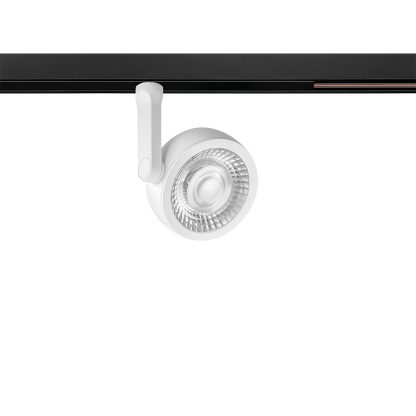 Spot Pentru Șină Arkoslight Six S 48V Short, Alb Texturat, 4000K, Dali, Unghi 24°, 8,5W, Ip20, Cri>90