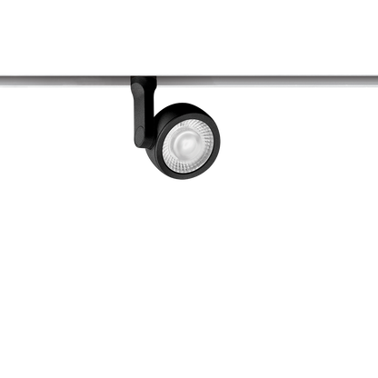 Track Spotlight Arkoslight Six Xs 48V, Textured Black - White Track, 2700K, DALI, 17° Beam Angle, 4.5W, IP20, CRI>90