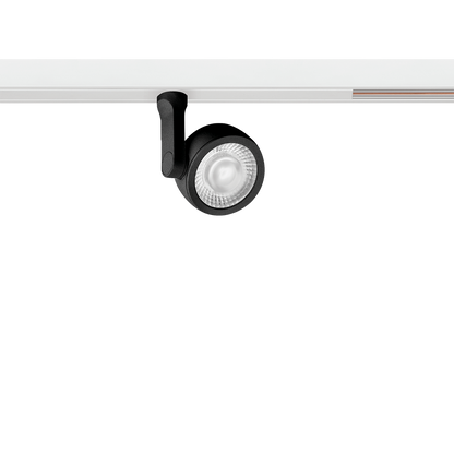 Track Spotlight Arkoslight Six Xs 48V Short, Textured Black - White Track, 2700K, DALI, 17° Beam Angle, 4.5W, IP20, CRI>90