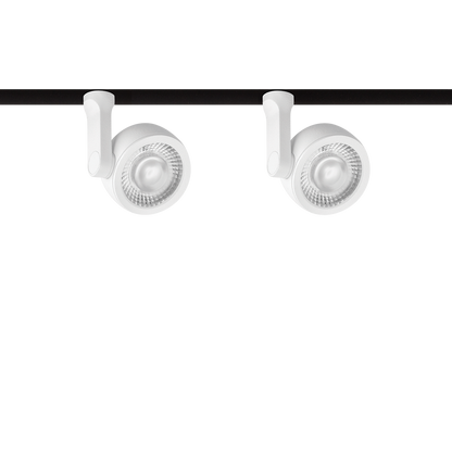 Spot Pentru Șină Arkoslight Six Xs Double 48V, Alb Texturat, 3000K, Dali, Unghi 23°, 9W, Ip20, Cri>90
