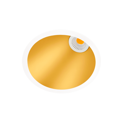 Spotlight Swap M Asymmetric, Gold, 3500K, DALI / Push, 45° Beam Angle, 7W, IP20, CRI>90