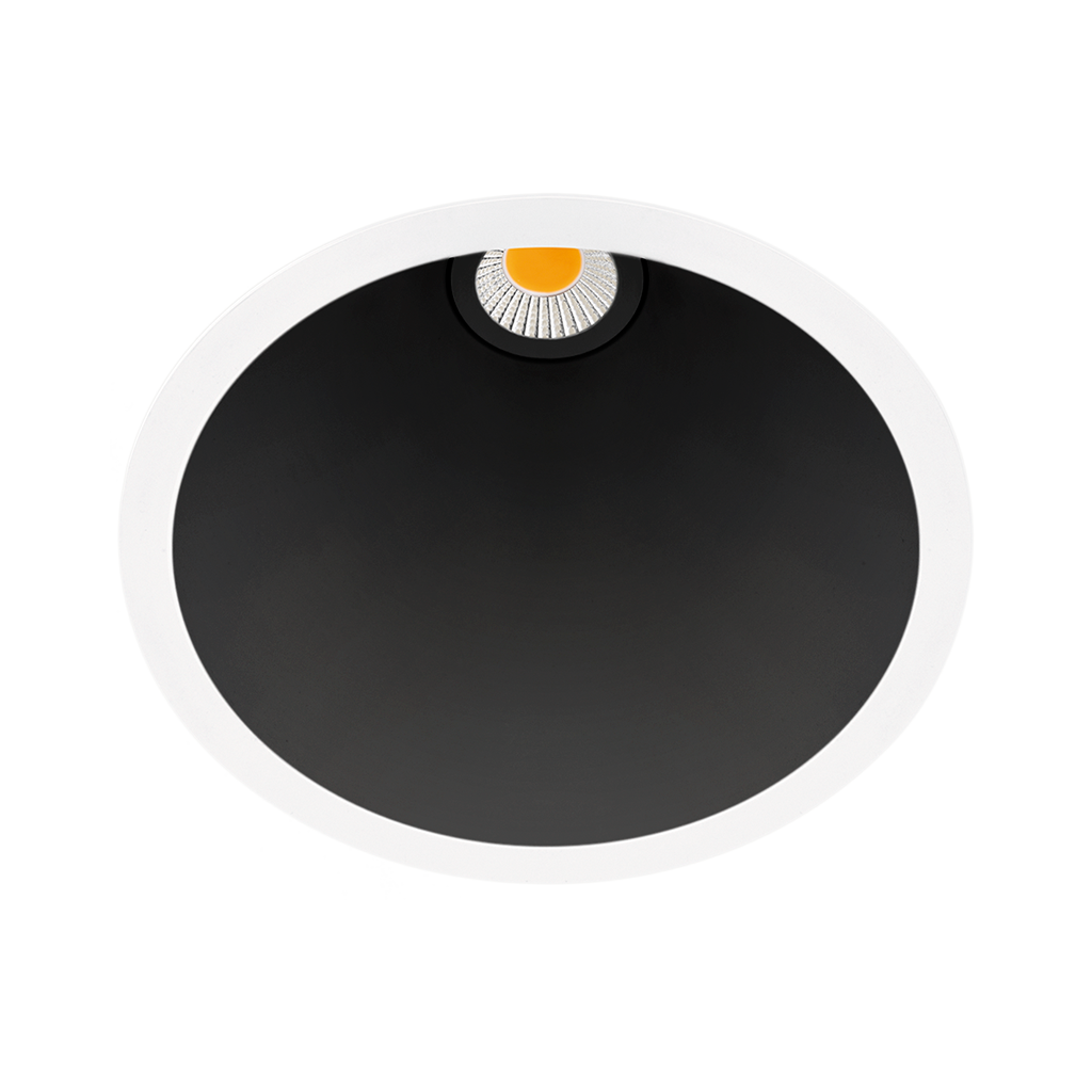 Spotlight Swap L, White-Black, 2700K, DALI / Push, 40° Beam Angle, 7W, IP20, CRI>97