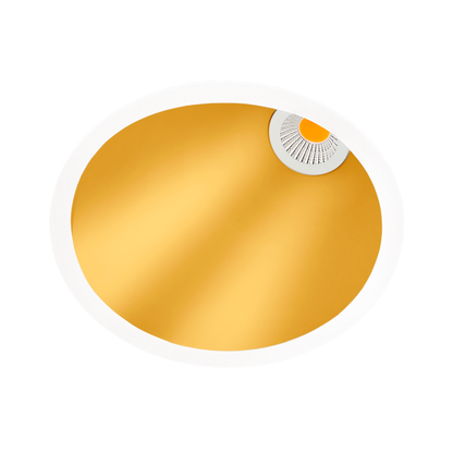 Spotlight Swap L Asymmetric, Gold, 3000K, DALI / Push, 43° Beam Angle, 7W, IP20, CRI>90