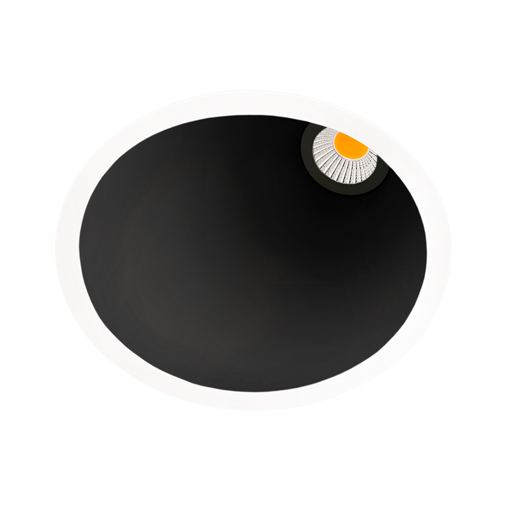 Spot Swap L Asymmetric, Alb-Negru, 3500K, Dali / Push, Unghi 43°, 7W, Ip20, Cri>90