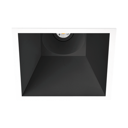 Spotlight Swap Square, White-Black, 3500K, DALI / Push, 44° Beam Angle, 7W, IP20, CRI>90