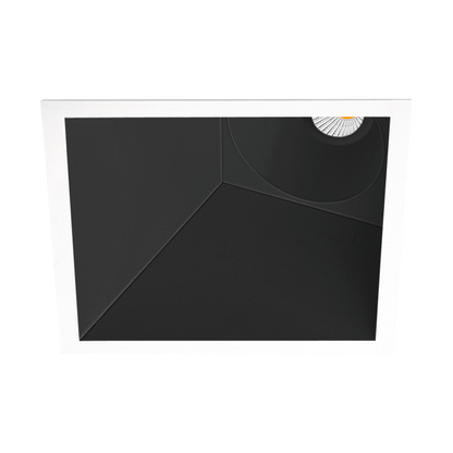Spotlight Swap Square Asymmetric, White-Black, 2700K, DALI / Push, 52° Beam Angle, 7W, IP20, CRI>97