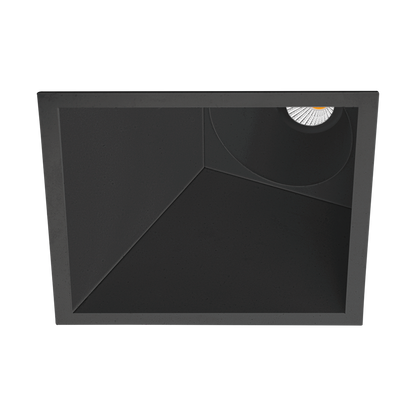 Spotlight Swap Square Asymmetric, Matt Black, 3000K, DALI / Push, 52° Beam Angle, 7W, IP20, CRI>90