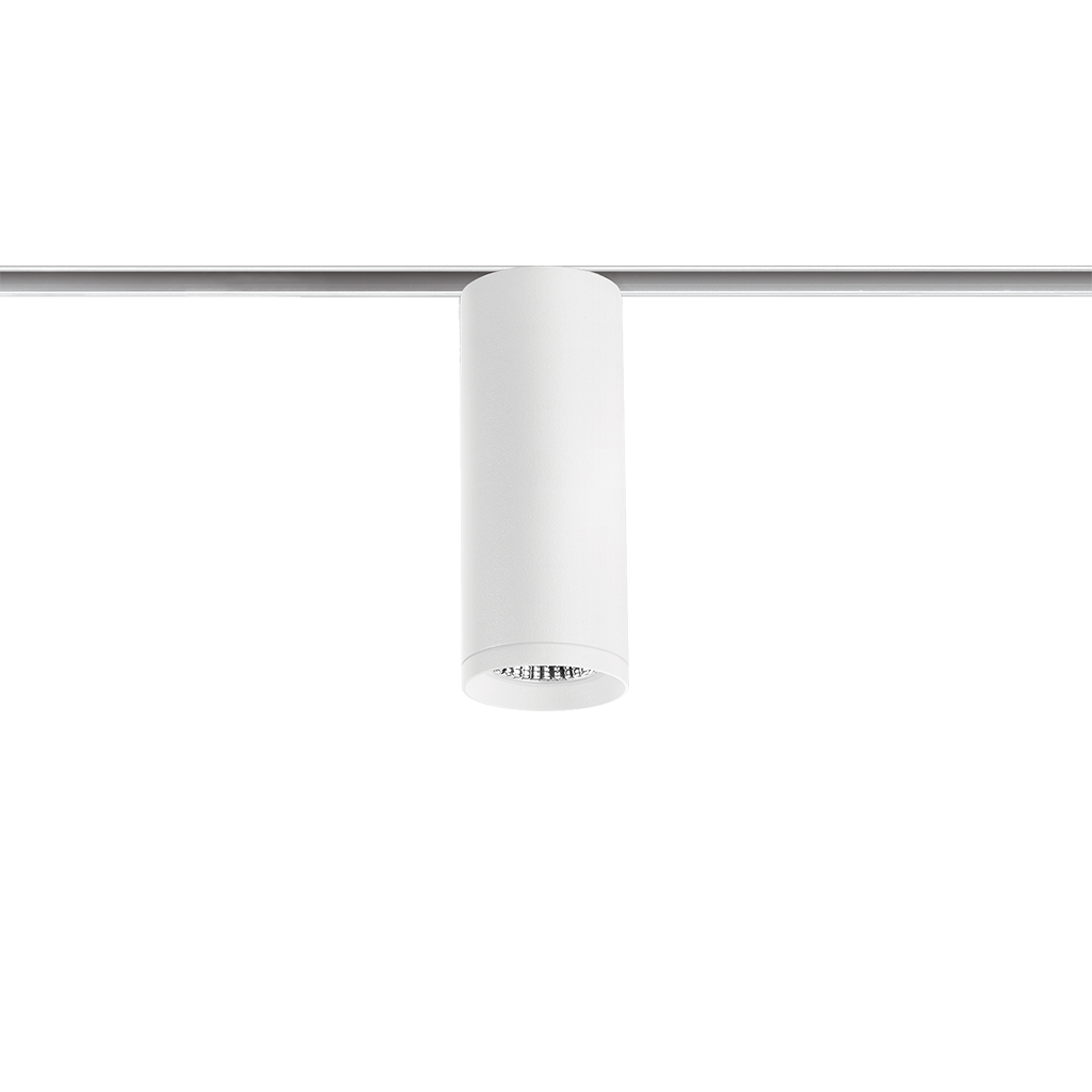 Spot Pentru Șină Arkoslight Top 48V, Alb Texturat - Șină Albă, 2700K, Dali, Unghi 20°, 6,5W, Ip20, Cri>90
