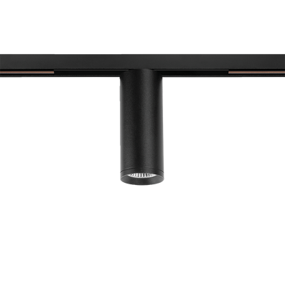 Spot Pentru Șină Arkoslight Top 48V Short, Negru Texturat, 2700K, Dali, Unghi 20°, 6,5W, Ip20, Cri>90