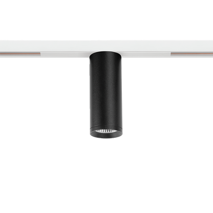 Spot Pentru Șină Arkoslight Top 48V Short, Negru Texturat - Șină Albă, 2700K, Dali, Unghi 20°, 6,5W, Ip20, Cri>90