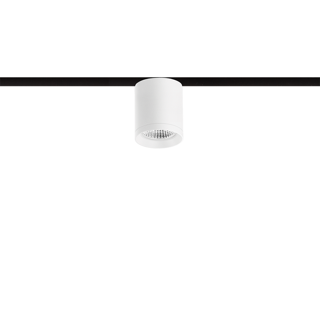 Track Spotlight Arkoslight Top Mini 48V, Textured White, 3000K, DALI, 30° Beam Angle, 6.5W, IP20, CRI>90