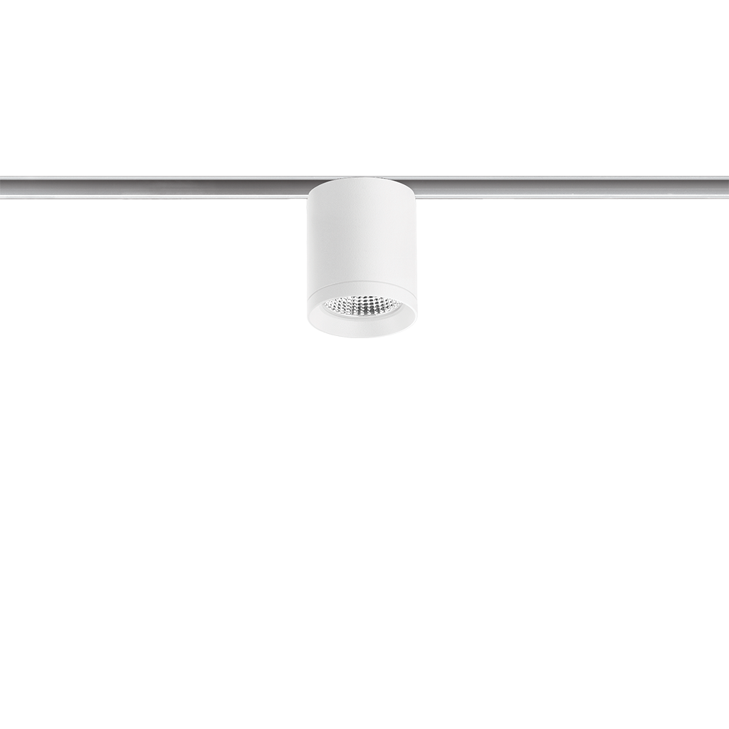 Spot Pentru Șină Arkoslight Top Mini 48V, Alb Texturat - Șină Albă, 2700K, Dali, Unghi 30°, 6,5W, Ip20, Cri>90