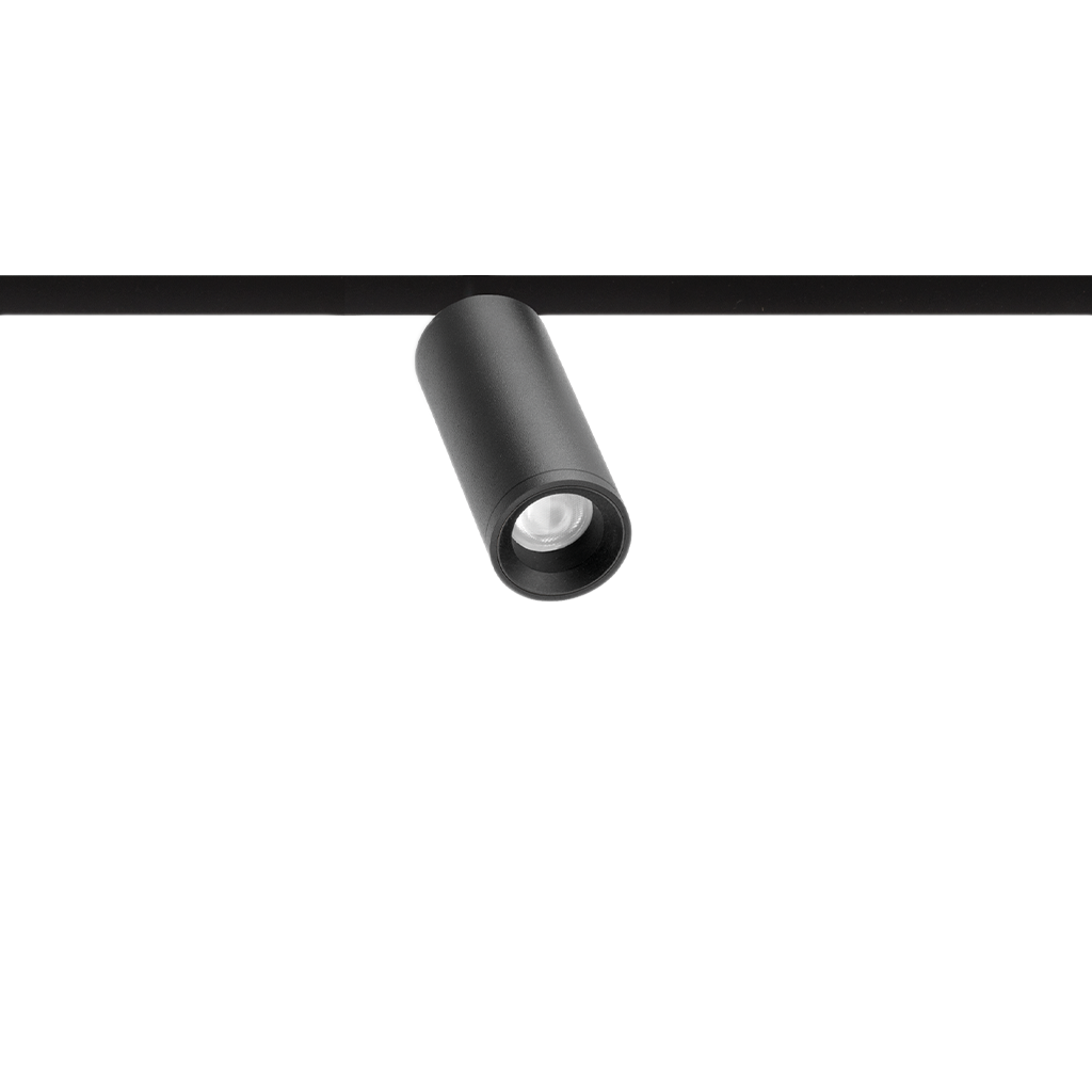 Spot Pentru Șină Arkoslight Fit 27 48V, Negru Texturat, 2700K, Dali, Unghi 31°, 5,5W, Ip20, Cri>90