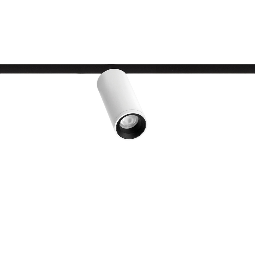 Spot Pentru Șină Arkoslight Fit 27 48V, Alb Texturat, 4000K, Dali, Unghi 42°, 5,5W, Ip20, Cri>90