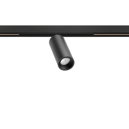 Spot Pentru Șină Arkoslight Fit 27 48V Short, Negru Texturat, 3000K, Dali, Unghi 18°, 5,5W, Ip20, Cri>90