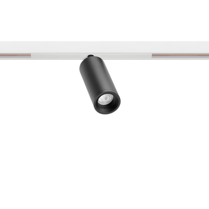 Track Spotlight Arkoslight Fit 27 48V Short, Textured Black - White Track, 3500K, DALI, 42° Beam Angle, 5.5W, IP20, CRI>90