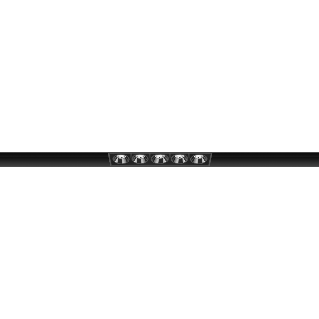 Spot Pentru Șină Arkoslight Black Foster Micro 48V 5, Negru, 3500K, Dali, Unghi 37°, 7W, Ip20, Cri>90