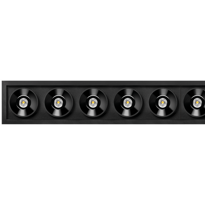 Spot Black Foster Incastrat 10, Negru Texturat, 2700K, Push, Unghi 38°, 21W, Ip20, Cri>90