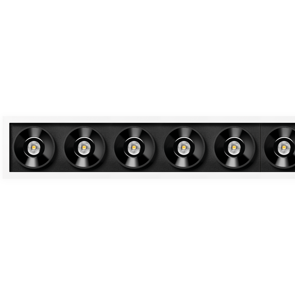 Spot Black Foster Incastrat 10, Alb Texturat, 2700K, Push, Unghi 38°, 21W, Ip20, Cri>90