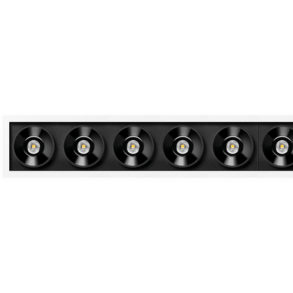 Spot Black Foster Incastrat 10, Alb Texturat, 2700K, Push, Unghi 38°, 21W, Ip20, Cri>90