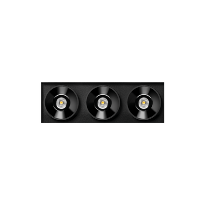 Spotlight Black Foster Trimless 3, Black, 3000K, Non-Dimmable, 38° Beam Angle, 6.3W, IP20, CRI>90