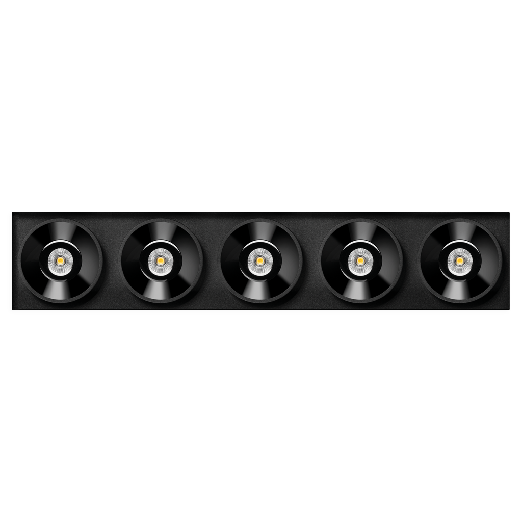 Spotlight Black Foster Trimless 5, Black, 3000K, Non-Dimmable, 38° Beam Angle, 10.5W, IP20, CRI>90