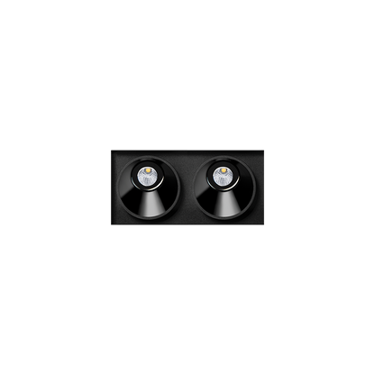 Spot Black Foster Asymmetric Trimless 2, Negru, 3000K, Push, Unghi 38°, 4,2W, Ip20, Cri>90