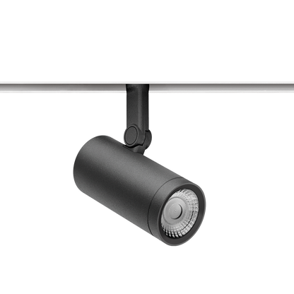 Spot Pentru Șină Arkoslight Coco M 48V Tunable White, Negru Texturat - Șină Albă, 2700 - 5000K, Dali, Unghi 41°, 11,3W, Ip20, Cri>90