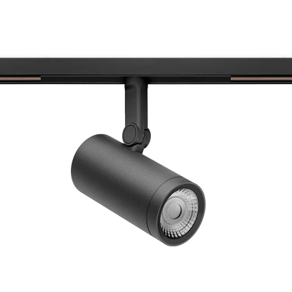 Spot Pentru Șină Arkoslight Coco M 48V Short, Negru Texturat, 3500K, Dali, Unghi 43°, 11,6W, Ip20, Cri>90