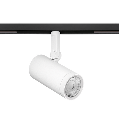 Spot Pentru Șină Arkoslight Coco M 48V Short, Alb Texturat, 2700K, Dali, Unghi 32°, 11,6W, Ip20, Cri>90