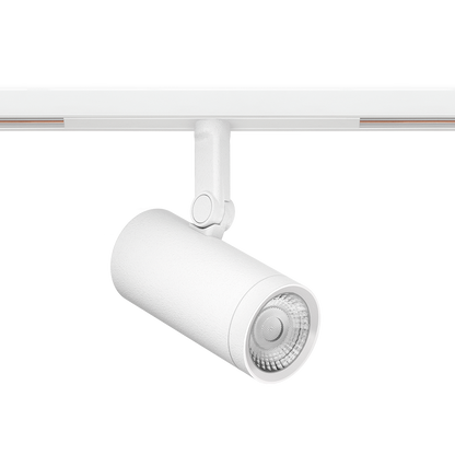 Spot Pentru Șină Arkoslight Coco M 48V Tunable White Short, Alb Texturat - Șină Albă, 2700 - 5000K, Dali, Unghi 28°, 11,3W, Ip20, Cri>90