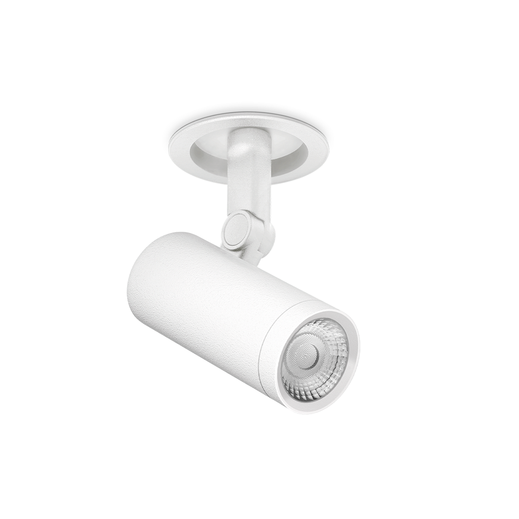 Spotlight Coco M Recessed Super Spot, Textured White, 3000K, DALI, 13° Beam Angle, 8.7W, IP20, CRI>90