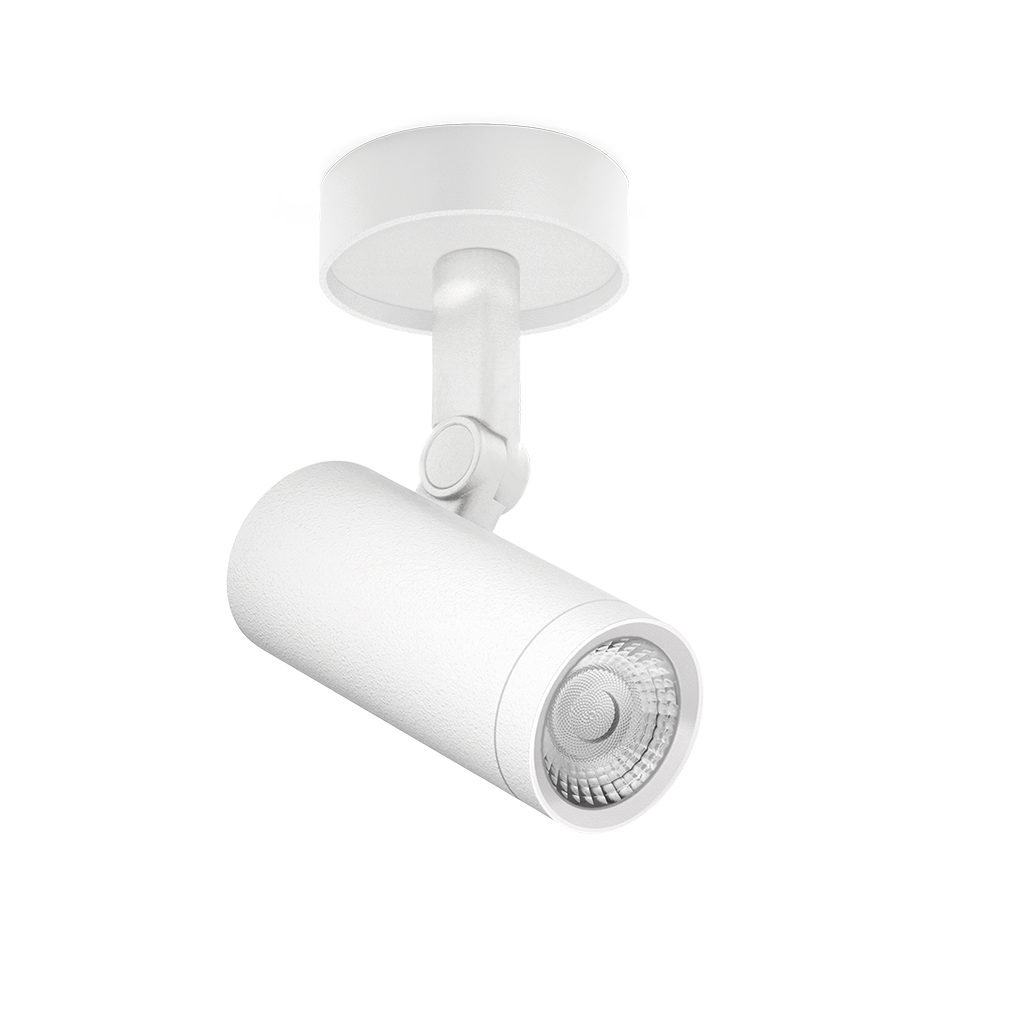 Spotlight Coco M Surface-Mounted Super Spot, Textured White, 2700K, DALI, 13° Beam Angle, 8.7W, IP20, CRI>90