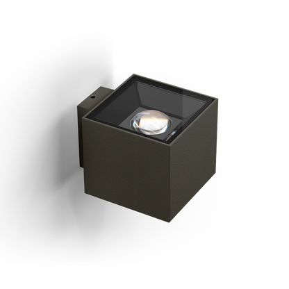 Spotlight Wall Mr Beam Square, Textured Grey, 2700K, Non-Dimmable, 64° Beam Angle, 8W, IP65, CRI>90
